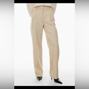 Aritzia Effortless Pants in Birch, size 16.